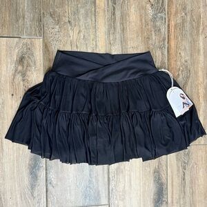 Blogilates Black Ruffled Skort